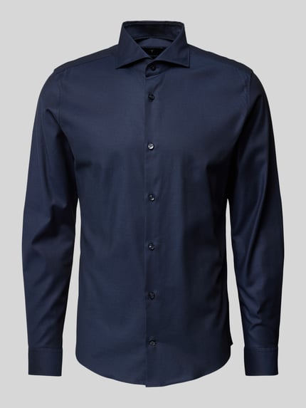 JOOP! COLLECTION Slim Fit Business-Hemd mit Haifischkragen Modell 'Pares' Dunkelblau 2