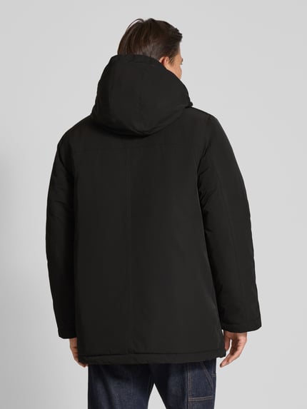 Les Deux Parka mit Stehkragen Modell 'Darius' Black 5