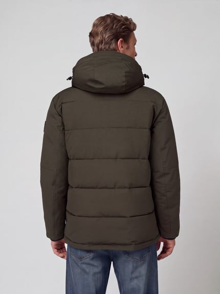 Strellson Regular Fit Steppjacke mit Kapuze Modell 'PIAZZA' Oliv 5