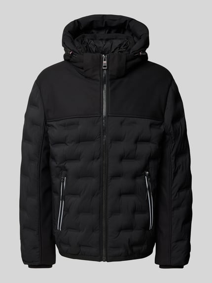 Tom Tailor Hybrid Jacke mit abnehmbarer Kapuze Black 2
