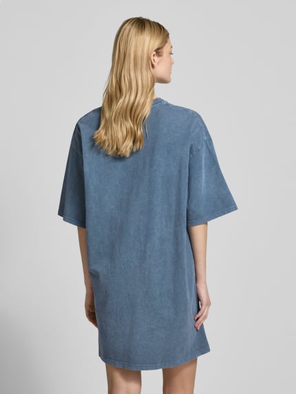 REVIEW Knielanges T-Shirt Kleid mit Rundhalsausschnitt Anthrazit 5
