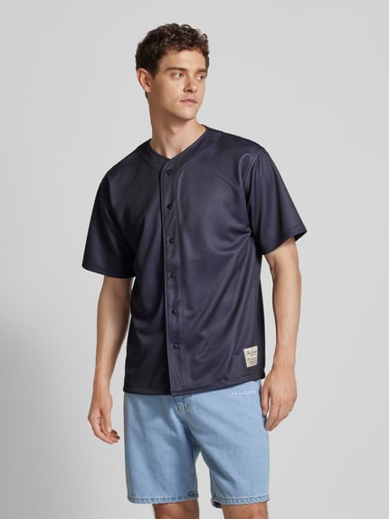 The Hundreds T-Shirt mit Knopfleiste Modell 'PALMS' Black 4