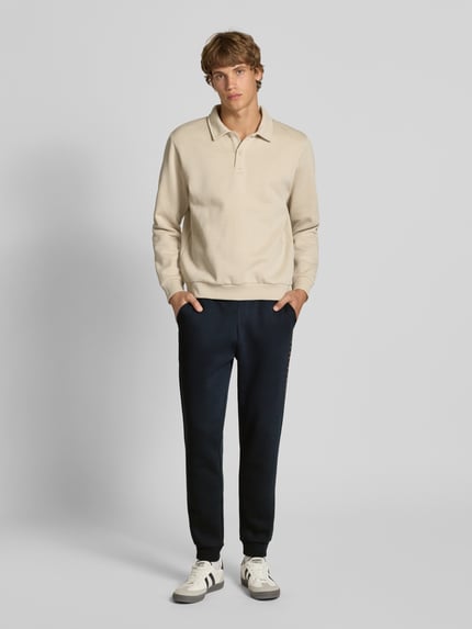 JACK & JONES Sweatpants met elastische band en tunnelkoord, model 'GORDON' Donkerblauw - 1