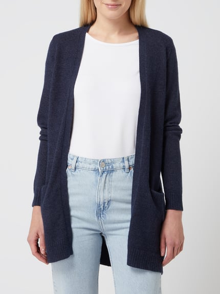 VILA Strickcardigan mit Eingrifftaschen Modell 'VIRIL' Dunkelblau 4