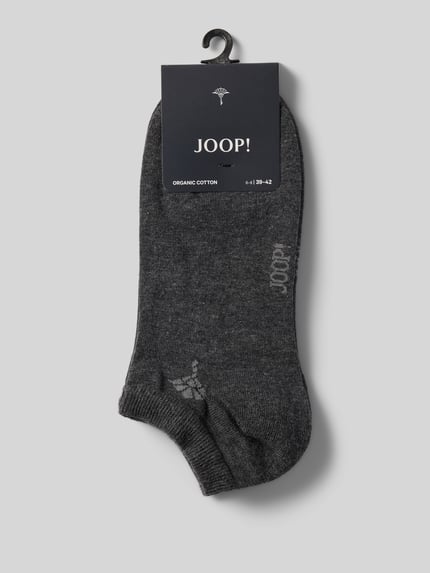 JOOP! COLLECTION Skarpety damskie JOOP! Collection;Mieszanka bawełny z dodatkiem streczu;Dopasowany krój;Model ‘Cornflower’;Nadruk z logo;Prążkowany ściągacz Antracytowy 3