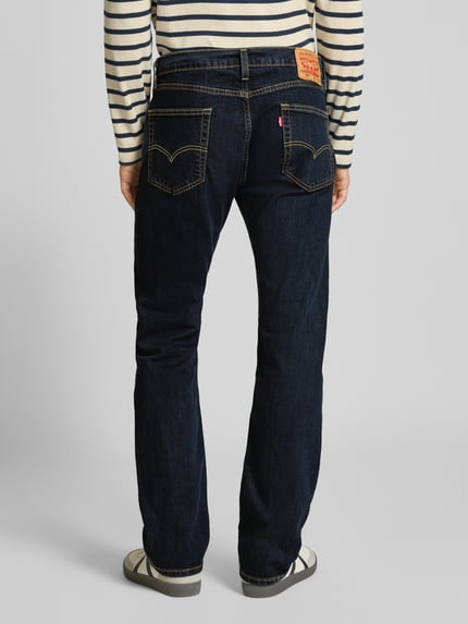Levi's® Jeansy o kroju regular fit z wpuszczanymi kieszeniami model ‘505™’ Granatowy 5