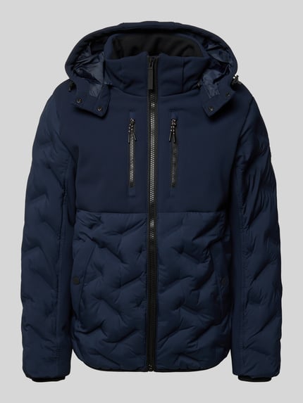 Tom Tailor Regular Fit Jacke mit abnehmbarer Kapuze Marine 2