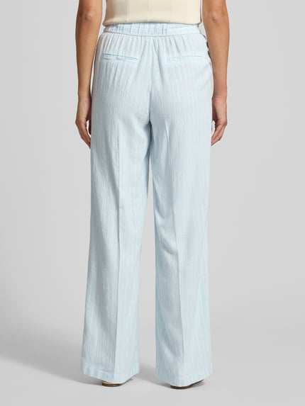 s.Oliver RED LABEL relaxed fit wijdte broek van mix van linnen en viscose Lichtblauw - 5