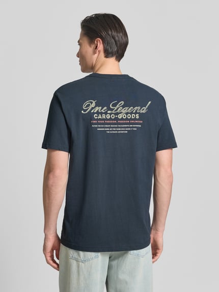 PME Legend relaxed fit T-shirt met label-prints en ronde hals Antraciet - 5