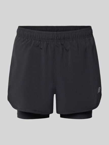 Shorts im 2-in-1-Look mit Logo Shop The Look MANNEQUINE