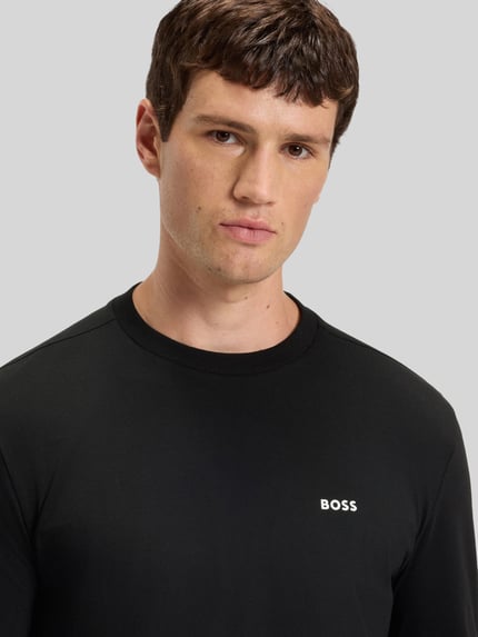 BOSS Green Longsleeve mit Logo-Schriftzug Black 3