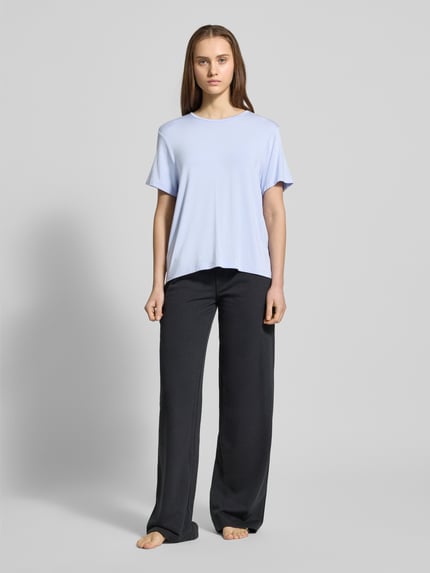 Calvin Klein Underwear T-shirt z okrągłym dekoltem model 'ULTRA SOFT’ Jasnoniebieski 1