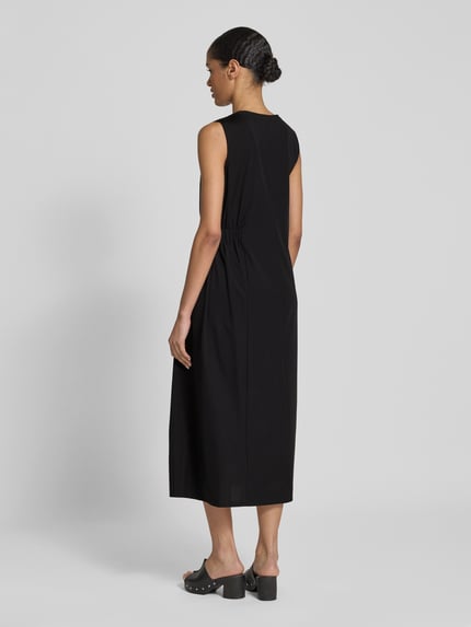 Weekend Max Mara Midikleid mit seitlicher Raffung Modell 'TENEBRE' Black 5