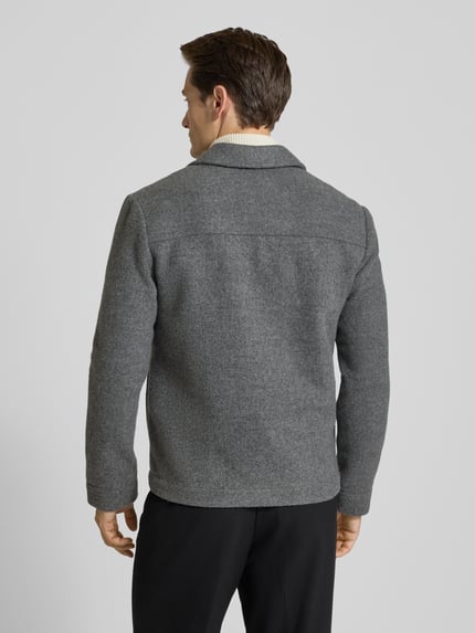 CG – CLUB of GENTS Regular Fit Blouson mit Zweiwege-Reißverschluss Modell 'JON' Silber 5