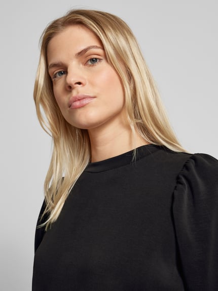 Selected Sweatshirt met 3/4-mouwen Zwart - 3