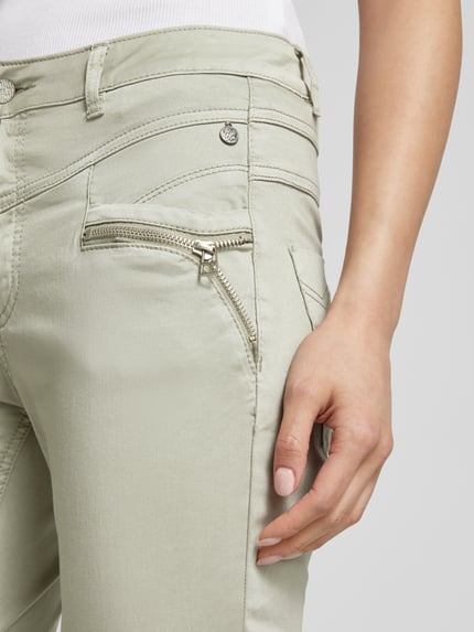 Buena Vista Skinny Fit Hose mit verkürztem Schnitt Modell 'Florida' Hellgrau 3