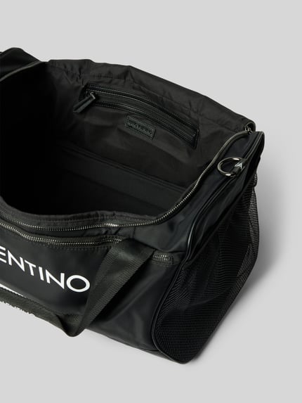 Valentino Bags Weekender mit Label-Print Black 4