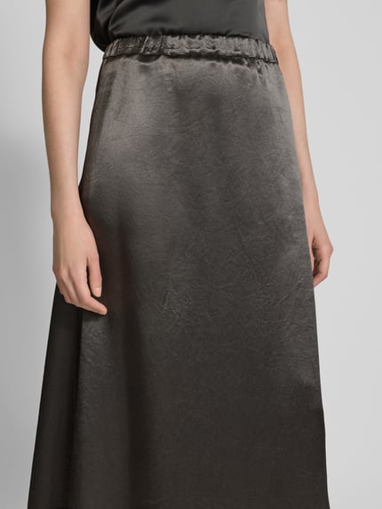 MM by Max Mara Maxirock mit elastischem Bund Modell 'NUEVO' Oliv 3