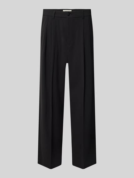 Stoffen broek met vouw model 'LEEK' Shop The Look MANNEQUINE