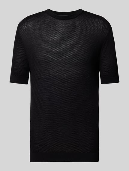 Emporio Armani T-Shirt mit Woll-Anteil Black 2