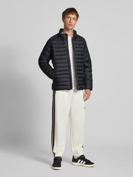 adidas Originals Steppjacke mit Stehkragen und Logo-Print Black 1