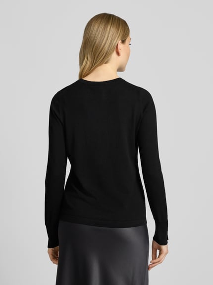 Christian Berg Woman Selection Strickpullover mit Rundhalsausschnitt Black 5
