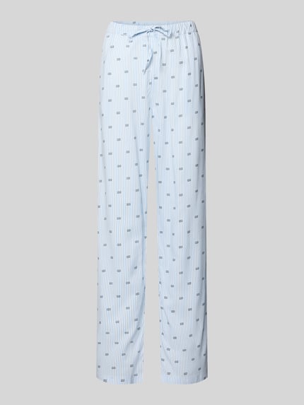 Tommy Hilfiger Pyjamabroek met print van viscose Lichtblauw - 2