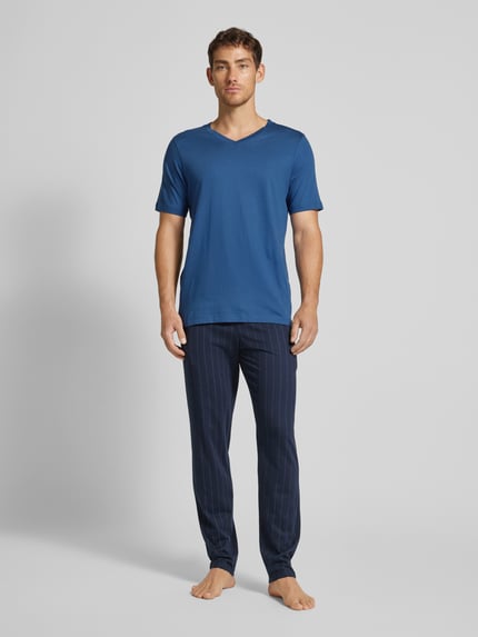 SCHIESSER T-Shirt mit V-Ausschnitt Royal 1