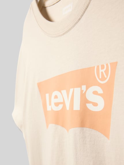 Levi’s® Kids regular fit T-shirt van puur katoen model 'BATWING' Steengrijs - 2