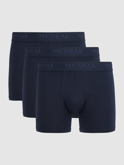 MCNEAL Trunks mit Label-Bund im 3er-Pack Marine 1