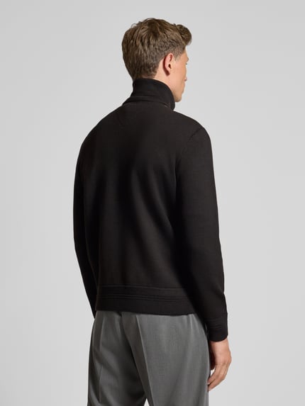 Tommy Hilfiger Regular fit gewatteerd jack met wol Zwart - 5