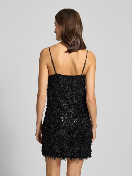 VILA Minikleid mit Pailletten Modell 'ELIN' Black 5
