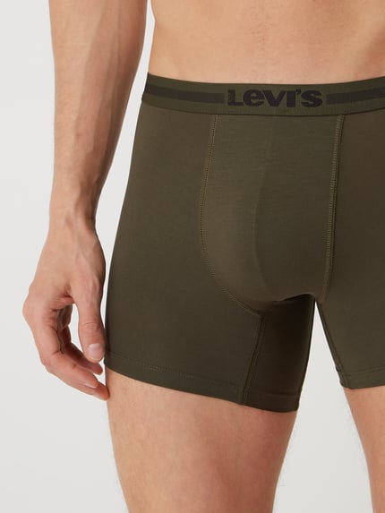Levi's® Trunks met stretch in een set van 2 Kaki - 3