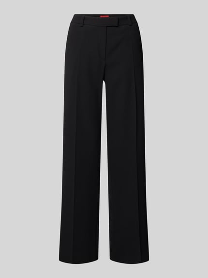 straight fit broek met bandplooien Shop The Look MANNEQUINE