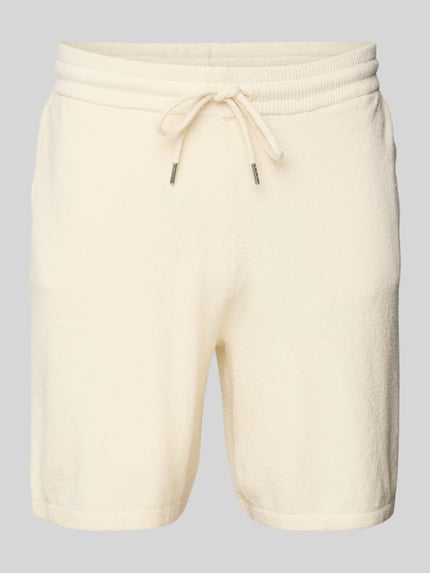 ONLY & SONS Regular fit sweatshorts met structuurmotief, model 'FRANKIE' Offwhite - 2