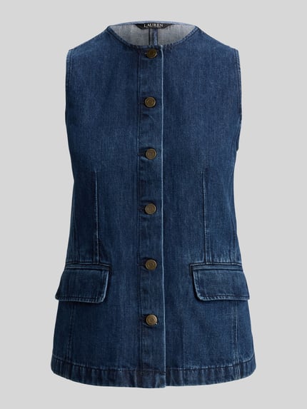 Lauren Ralph Lauren Slim Fit Jeansweste aus Baumwoll-Lyocell-Mix Jeansblau 2