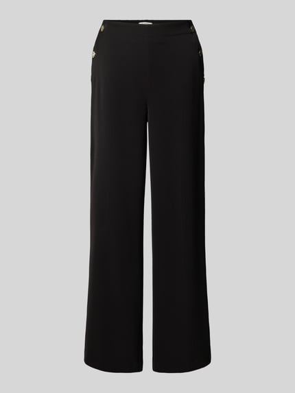 b.young Stoffen broek van viscosemix, model 'Damai' Zwart - 2