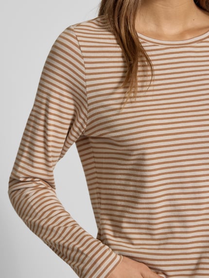 Smith and Soul Longsleeve met ronde hals Zand - 3