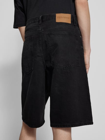 REVIEW Baggy Fit Jeans Shorts im 5-Pocket-Design - Jorts Black 3