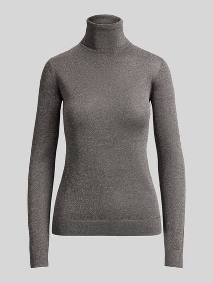 Lauren Ralph Lauren Slim Fit Pullover aus Viskose-Mix Silber 2