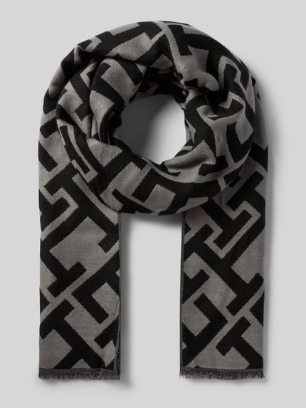 Tommy Hilfiger Schal mit Woll-Anteil Black 1
