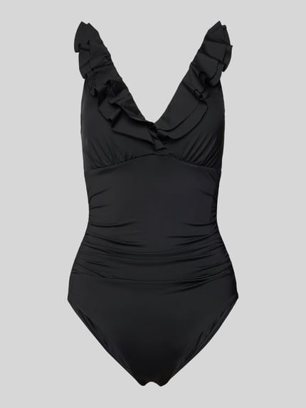 Lauren Ralph Lauren Badpak met Volants Zwart - 1