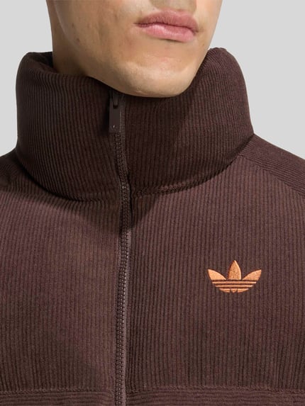 adidas Originals Regular Fit Puffer Jacket mit Stehkragen Dunkelbraun 3