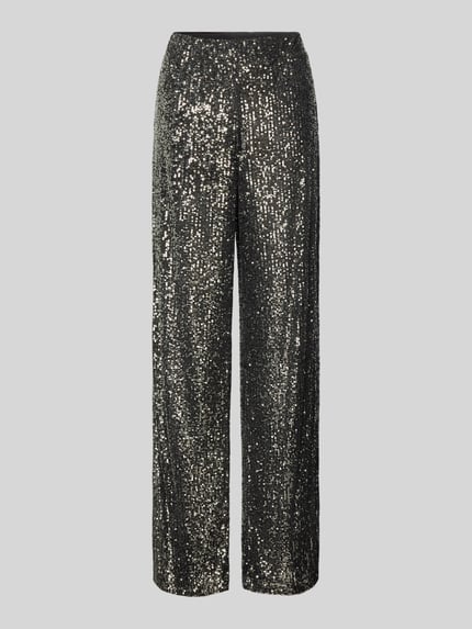 Street One Stoffen broek met pailletten Antraciet - 2