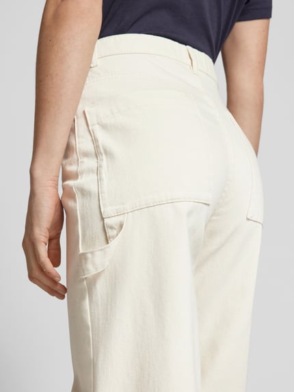 MAX&Co. Wide Leg Jeans im 5-Pocket-Design Modell 'PARURE' Ecru 3