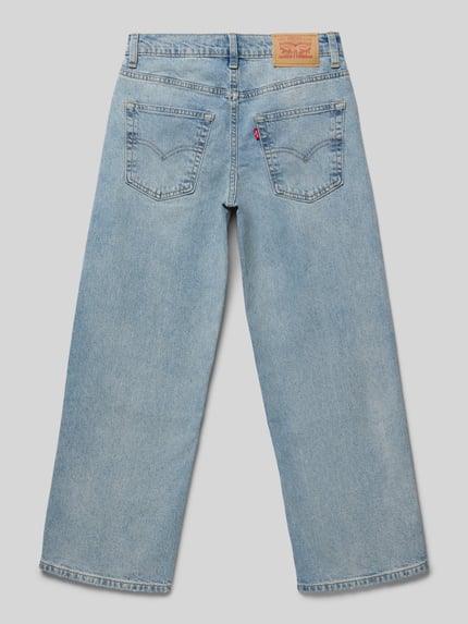 Produktfoto, hellblaue Loose Fit Baggy Jeans aus Baumwoll-Mix Modell '578 BAGGY' von Levi’s® Kids, 5-Pocket-Design, Label Patch, Denim-Optik