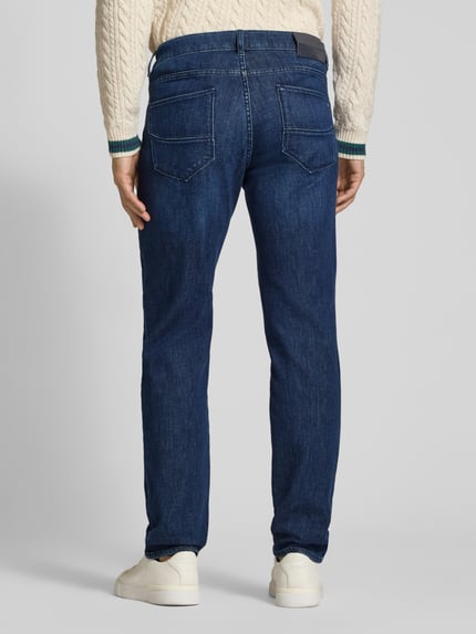 Brax Regular Fit Jeans aus Baumwoll-Kaschmir-Mix Modell 'Cadiz' Dunkelblau 5