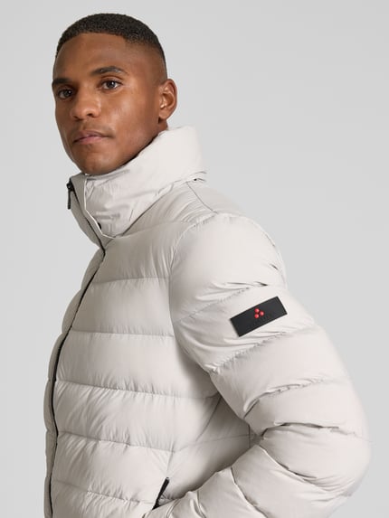 Peuterey Steppjacke mit Reißverschluss Modell 'BOGGS' Hellgrau 3
