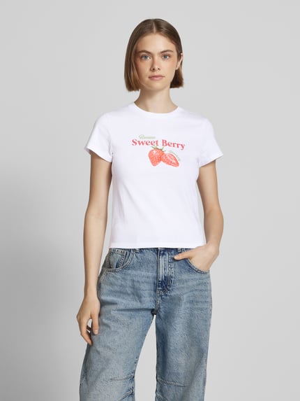 REVIEW T-shirt z nadrukiem z logo Biały 4