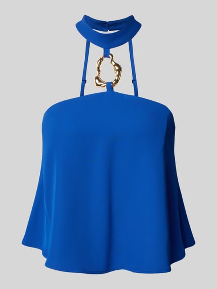 Rinascimento Regular Fit Top mit Applikation Blau 2